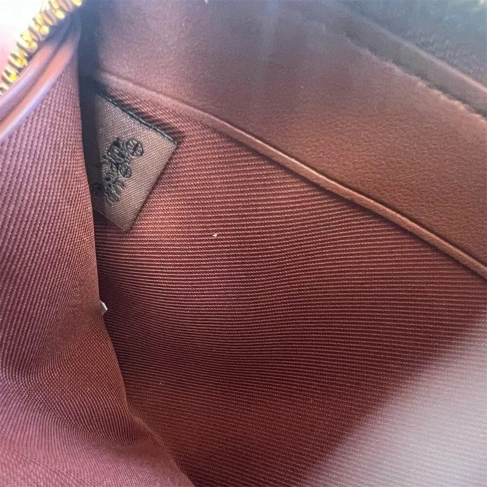 COACH Long Zip-Around Smooth Tan Leather Wallet Clutch Gold Hardware AUTHENTIC